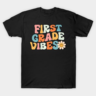 First Grade  1st Grade Team Retro 1st Day of School T-Shirt